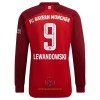 Maglia da Calcio a Maniche Lunghe FC Bayern Monaco Robert Lewandowski 9 Casa 2021-22 per Uomo